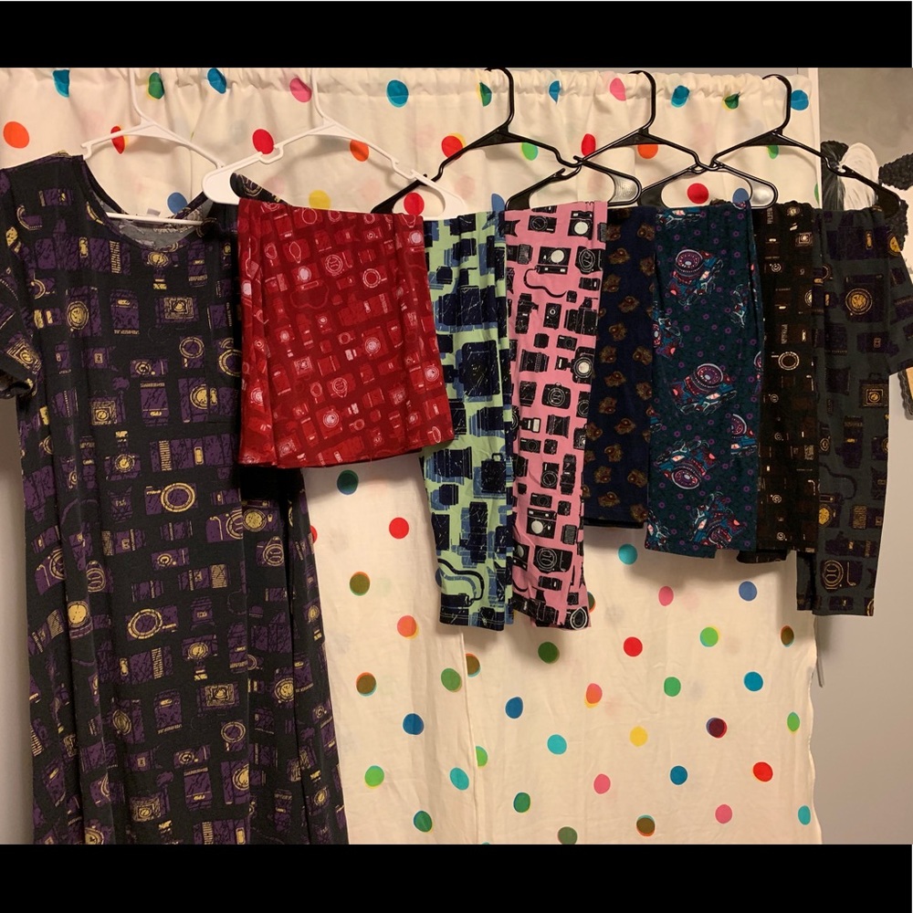 🐢 Lot of LuLaRoe Camera Print Clothing